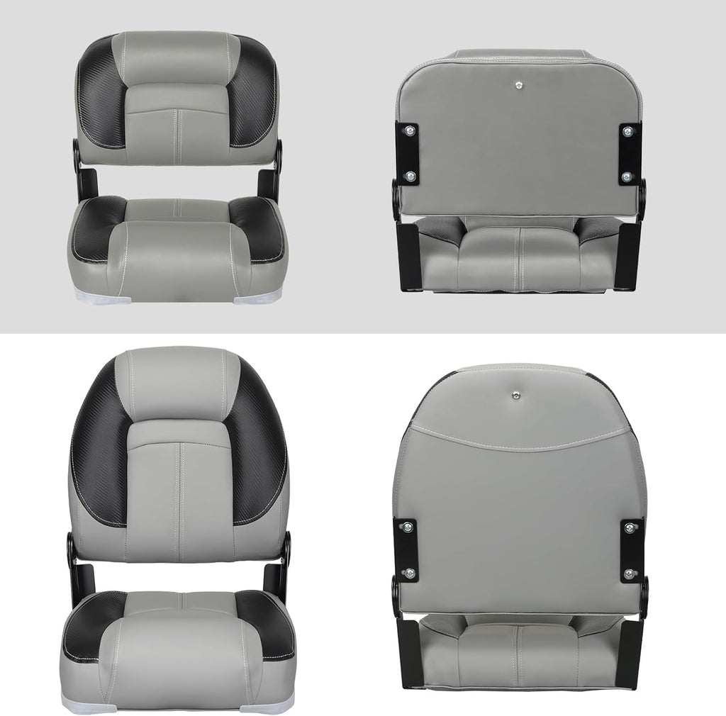 Leader Accessories 50" Bass Boat Seats Folding Fishing Boat Seat