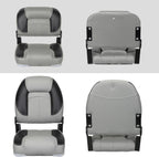 Leader Accessories 50" Bass Boat Seats Folding Fishing Boat Seat