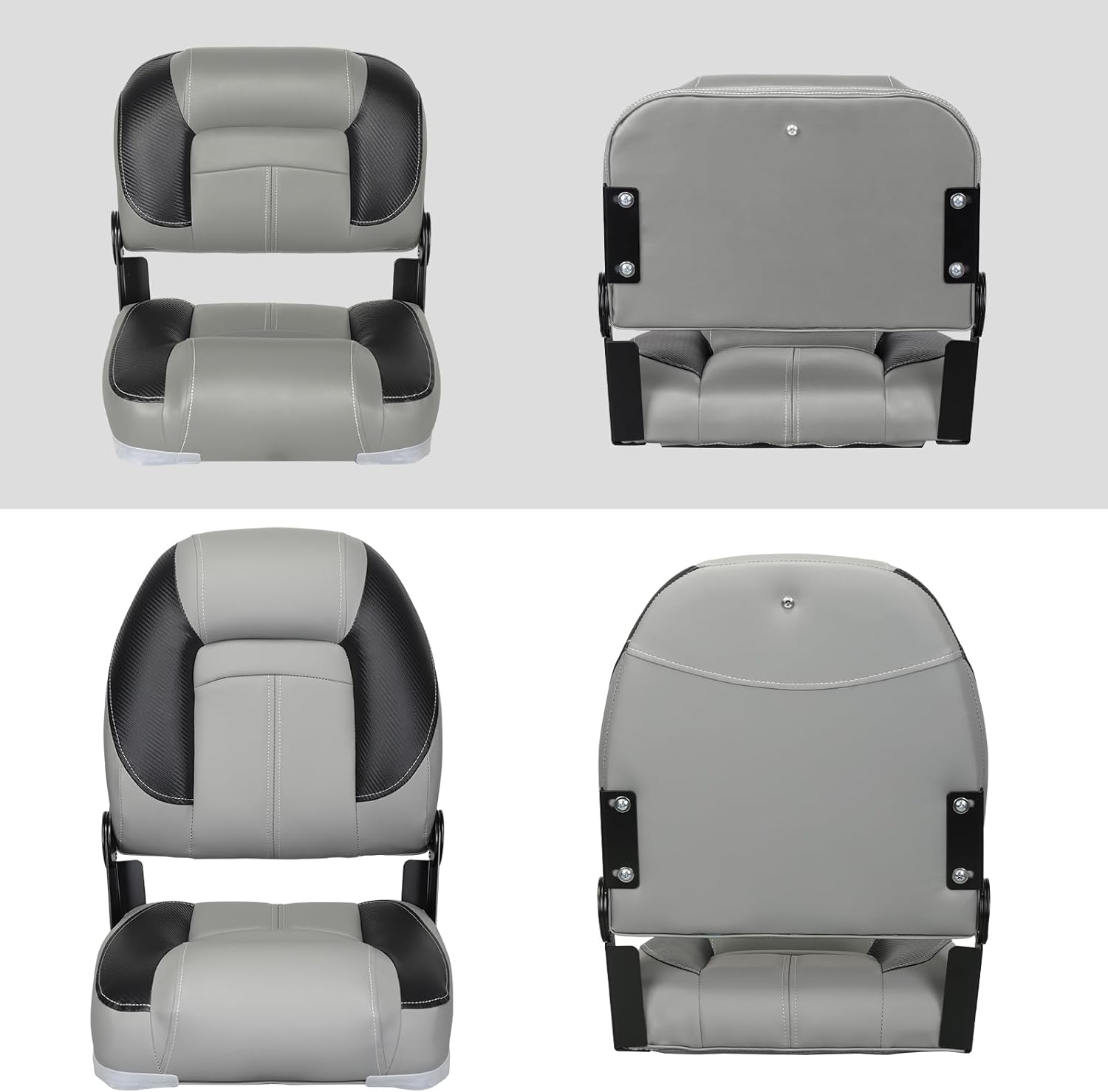 Leader Accessories 50" Bass Boat Seats Folding Fishing Boat Seat