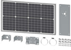 Ghost Controls 30 Watt Monocrystalline Solar Panel Kit for Automatic Gate Opener Systems Model AX30