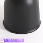 seonyou Small Round Side Table, Black Accent Modern Minimalist Metal Circle Pedestal End Table, Unique Fluted Drink Martini Tables for Small Spaces