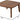 US-KLY Kotatsu Heater Table Low-Lying Dining and Work Desk (Square W29.5 xD29.5 xH15.4 Inchies, Brown)