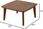US-KLY Kotatsu Heater Table Low-Lying Dining and Work Desk (Square W29.5 xD29.5 xH15.4 Inchies, Brown)