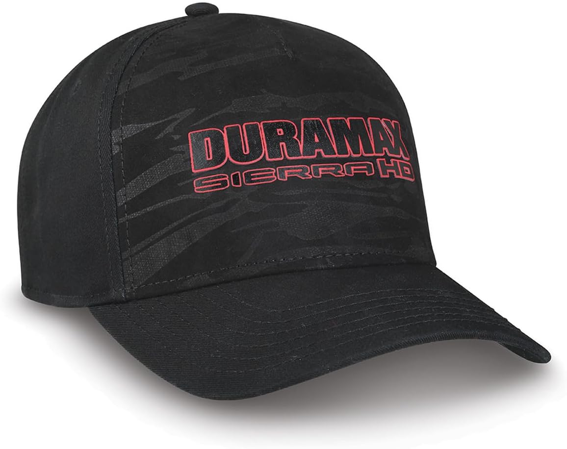 GMC Sierra HD Duramax Hat - Snapback Tonal Cap - Officially Licensed by GM Black
