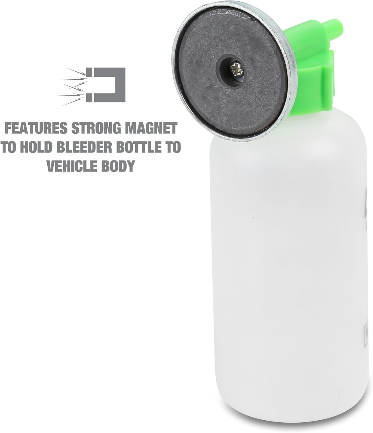 OEMTOOLS 25036 Bleed-O-Matic One-Man Brake Bleeder Kit, Featuring An Opaque Brake Bleed Bottle / Transparent Hoses and Tapered Fittings, No Mess Brake Fluid Bleeding , Multi color(Packaging May Vary)