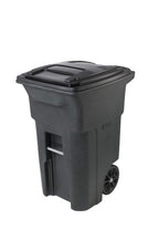 Toter 25564-R1209 Residential Heavy Duty Two Wheeled Trash Can, Blackstone, 64 Gallon