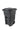 Toter 25564-R1209 Residential Heavy Duty Two Wheeled Trash Can, Blackstone, 64 Gallon
