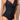 Smismivo Tummy Control Swimsuits for Women Slimming One Piece Bathing Suit Modest Padded Ruched Push Up Long Torso Curvy Shapewear V Neck Criss Cross Swimming Suits Full Coverage Swimwear (Black)