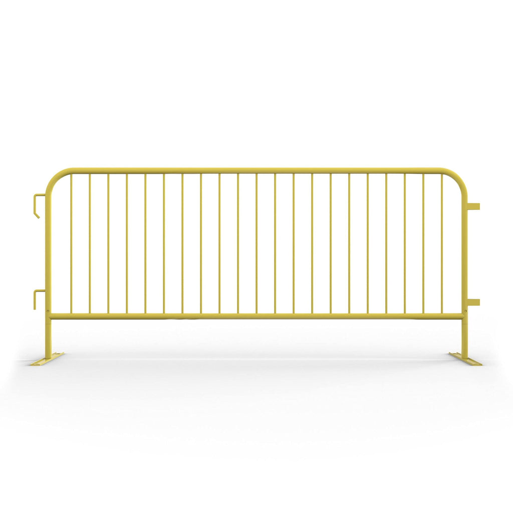 Angry Bull Barricades Metal Interlocking Steel Barricade (8.5 Ft. Heavy Duty, Bridge Feet, Grey Powder Coated, Set of 20)