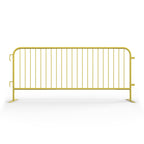 Angry Bull Barricades Metal Interlocking Steel Barricade (8.5 Ft. Heavy Duty, Bridge Feet, Grey Powder Coated, Set of 20)