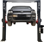 KATOOL 11000lbs Single Point Lock Release Direct Drive Two Post Lift Asymmetry Arm 3+2 Double S Design 2 Post Lift Auto Lift 2-Post Lift Clear Floor Car Lift