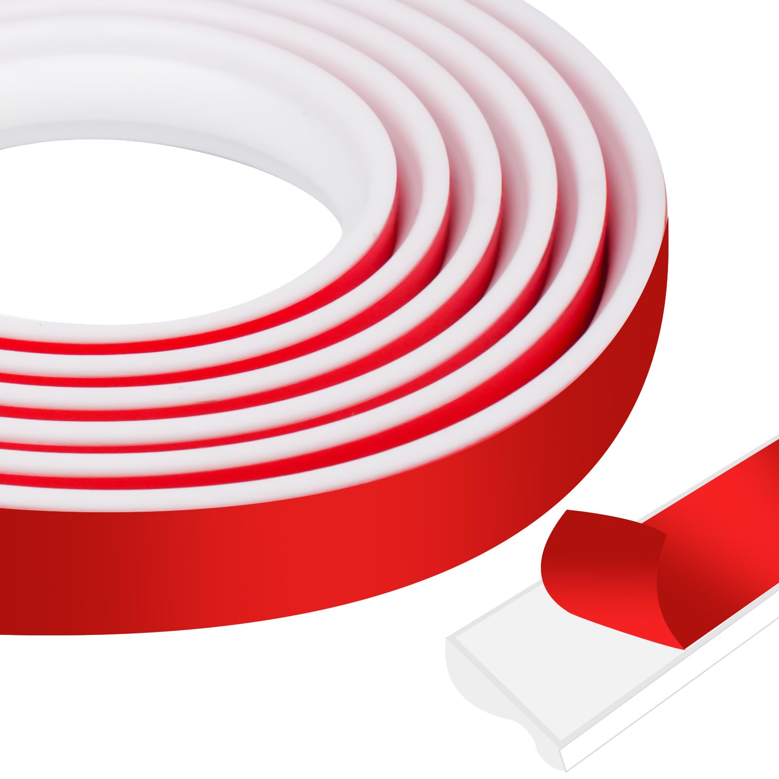 Xbaiyanr 10 Ft x 1.3'' Peel and Stick Wall Molding Trim,Chair Rail Wainscoting Panel,Self-Adhesive Flexible Molding Trim for Home Decoration & Wall Protection(White)