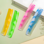 Ensemble de peignes FHALLYNN rose - dents larges, dents fines, queue de rat et peigne double pour femmes et hommes