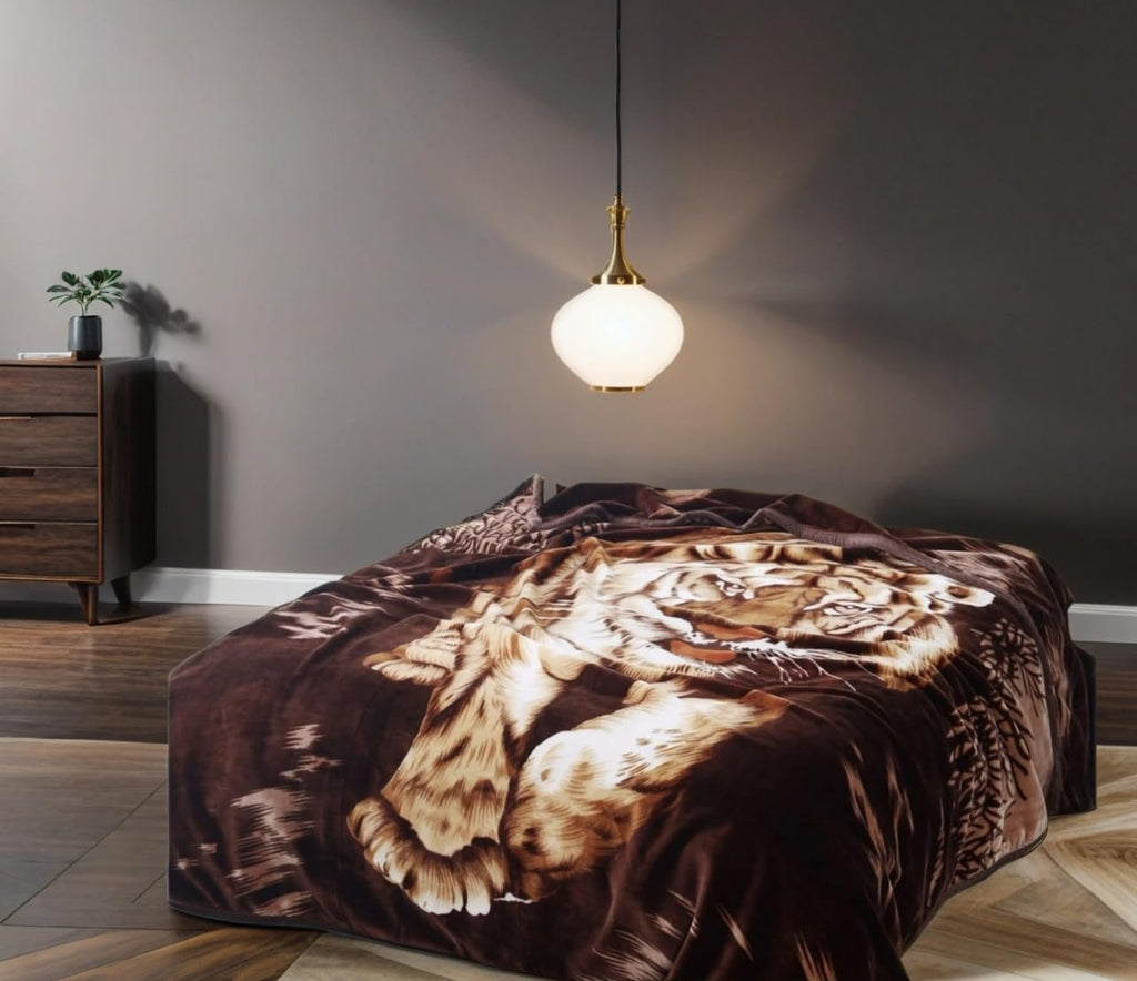 Tiger Blanket Mink Blanket Korean Blanket Heavy Blankets Queen Size Tiger Throw Blanket Korean Mink Blanket Tiger Statue Animal Blanket Bed Warm Blanket Full Queen Animal Blankets Mexican Blanket