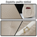 QINFFRRMI Velvet Triangular Wedge Pillow, Removable Cover Headboard Pillow for Daybed, Backrest Positioning Support Pillow Cushion Resting Reading Relaxing(Beige,Twin(39 * 20 * 8in))