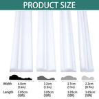 Xbaiyanr 10 Ft x 1.3'' Peel and Stick Wall Molding Trim,Chair Rail Wainscoting Panel,Self-Adhesive Flexible Molding Trim for Home Decoration & Wall Protection(White)