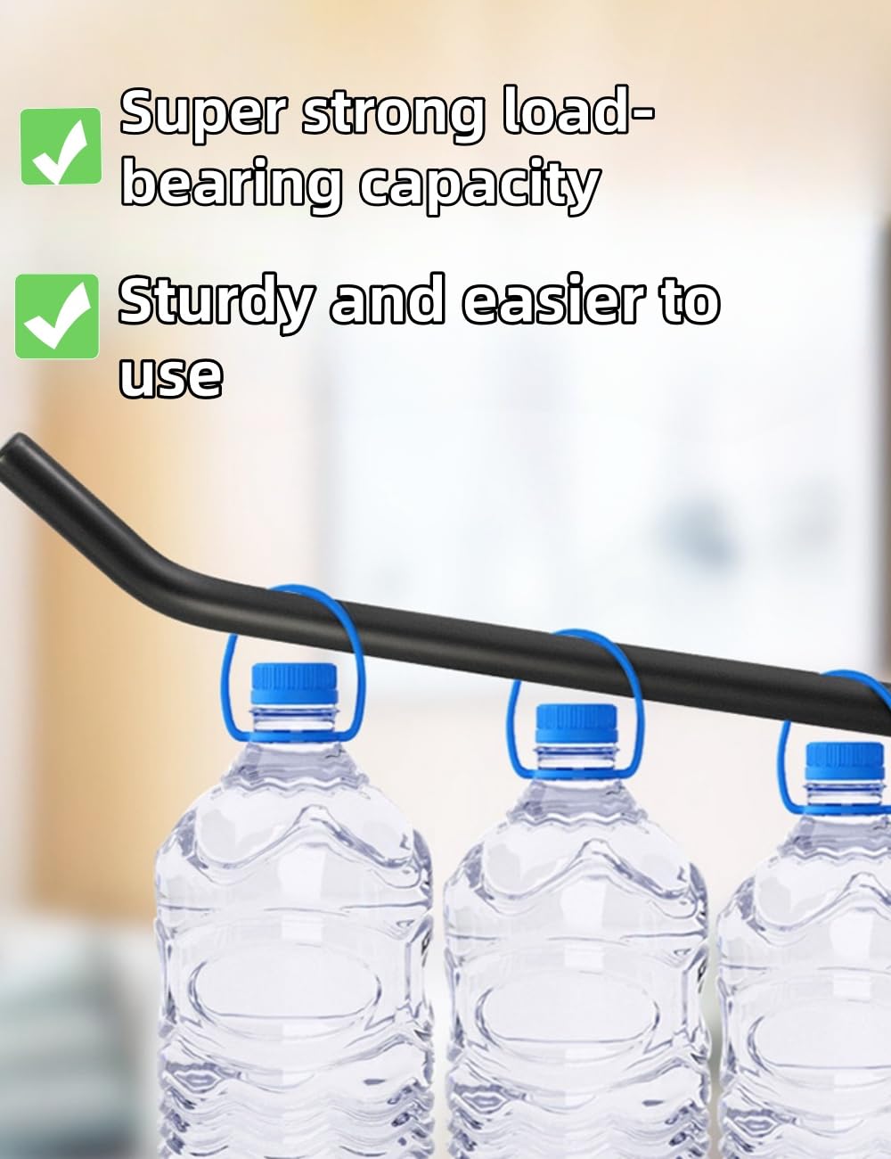 luvilly 32 Black 4 inch Heavy Duty Flat Noodles Wall Hooks - Commercial Grade Batten Hooks for Garage Store Retail displays