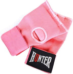 HUNTER Gel Padded Inner Gloves with Hand Wraps for Boxing, Quick Elastic Training Wraps for Men & Women, Muay Thai MMA Kickboxing Martial Arts Knuckle Wrist Protector (Pair)