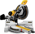 DEWALT Miter Saw, 12 Inch Double Bevel Sliding Compound Miter Saw, Blade Wrench and Material Clamp, Increased Crosscut Capacity, Powerful 3800 RPM Motor, Corded (DWS779)