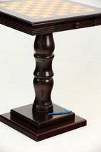 Frenchi Furniture Table, 22.58 x 22.06 x 22.06 in, Mahogany