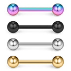 Ruifan 316L Stainless Steel Nipple Shield Barbell Ring Bar Body Piercing 14G