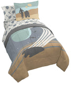 Jay Franco Minecraft Creeper Twin Comforter Set - 5 Piece Bedding Includes Sheet Set & Pillow Covers - Super Soft Gren & Gray Bedding