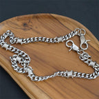 Chaîne de portefeuille PINKPIN pour motard, chaîne de poche robuste avec fermoir rond, chaînes pour hommes pour jeans, pantalons, accessoires de vêtements