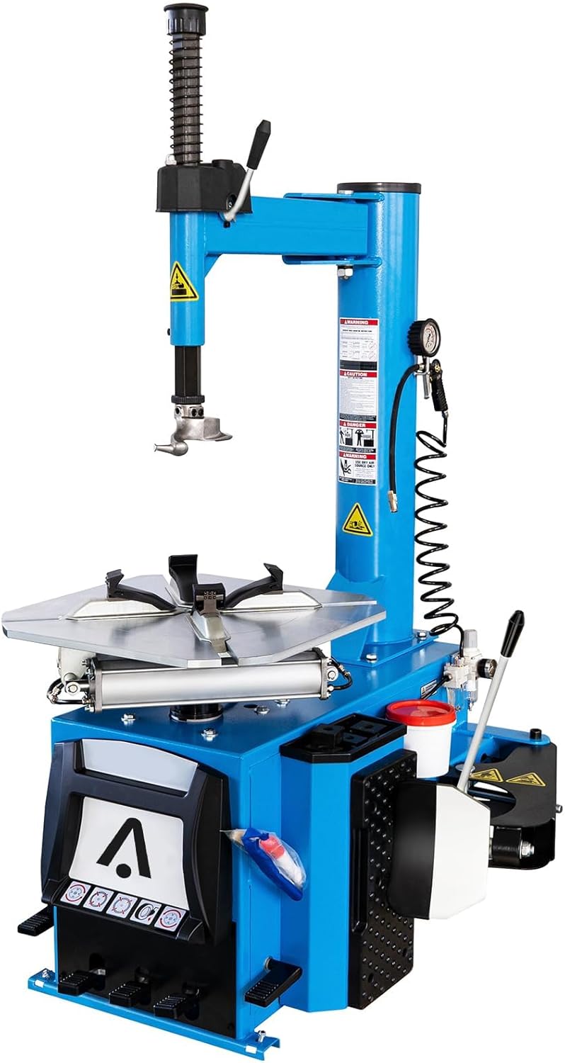 1.5HP Pneumatic Tire Changer Machine, Automatic Tilt-Back with 41.3" Bead Breaker & 10"-24" Rim Clamp - Professional Tire Machine for Truck, Car, Motorcycle