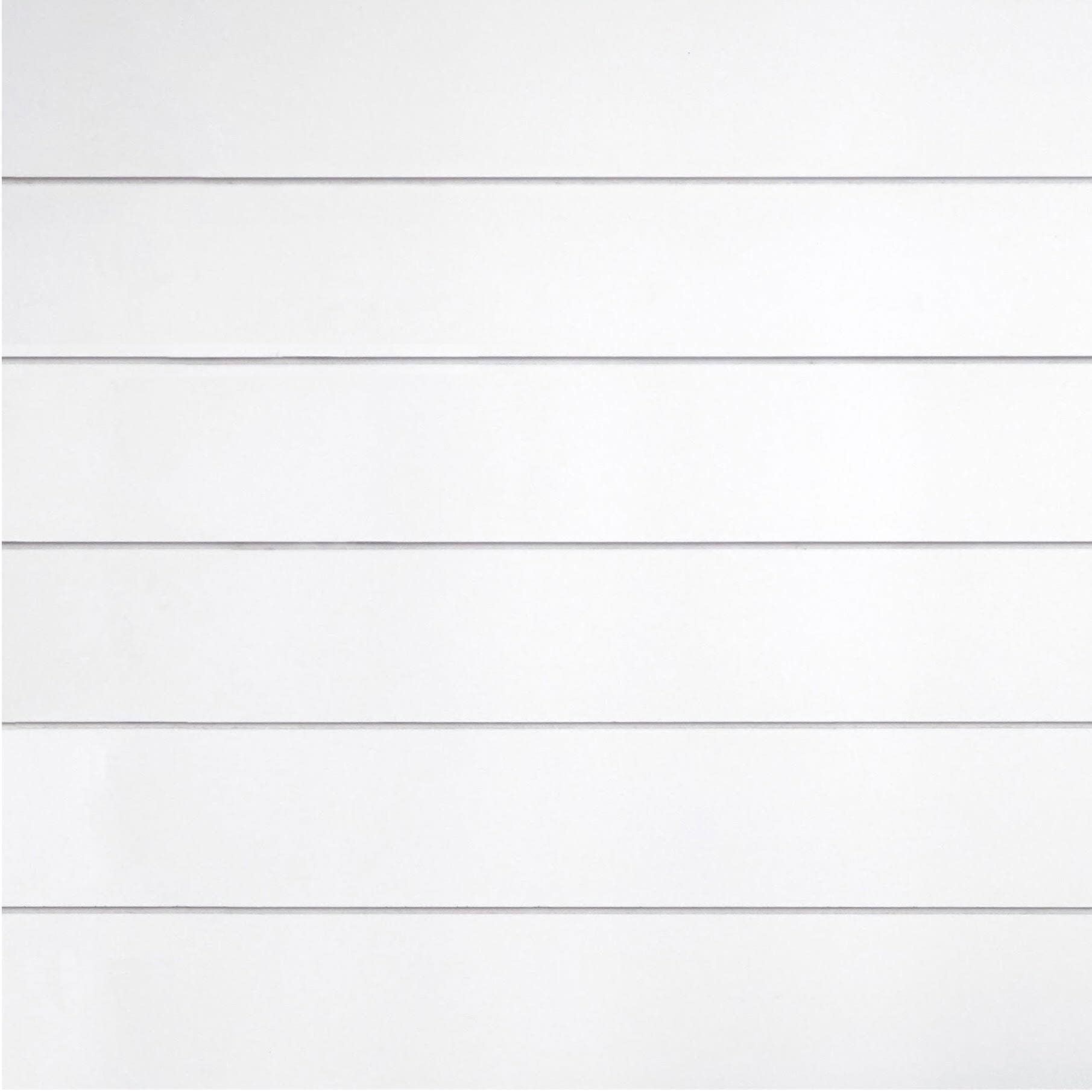 Timeline Classic White Shiplap Engineered Wood Wall Paneling, 3/8 in. 5.5 in. x 72 in. (6-Brds, 16.5 SF/Pkg)