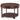 Leick Home 10109-CH Oval Small Coffee Table with Shelf, Chocolate Cherry