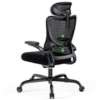 Marsail Ergonomic Office Chair: Office Computer Desk Chair with High Back Mesh and Adjustable Lumbar Support Rolling Work Swivel Task Chairs with Wheel 3D Armrests and Headrest