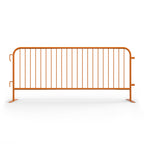 Angry Bull Barricades Metal Interlocking Steel Barricade (8.5 Ft. Heavy Duty, Bridge Feet, Grey Powder Coated, Set of 20)