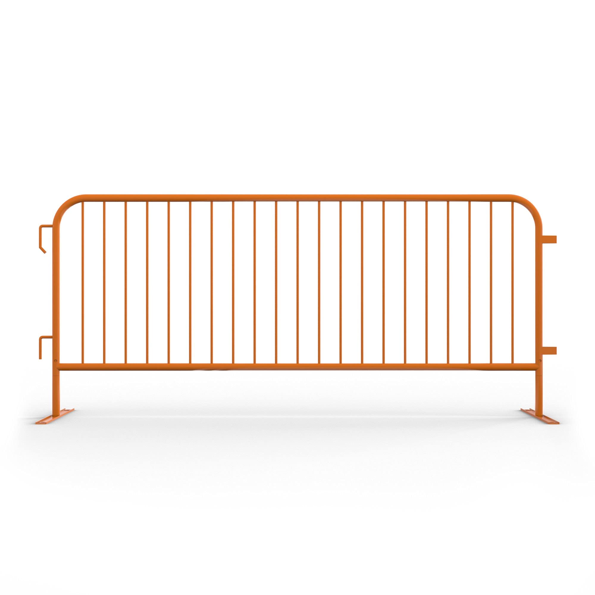 Angry Bull Barricades Metal Interlocking Steel Barricade (8.5 Ft. Heavy Duty, Bridge Feet, Grey Powder Coated, Set of 20)