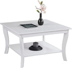 Convenience Concepts American Heritage Square Coffee Table, White