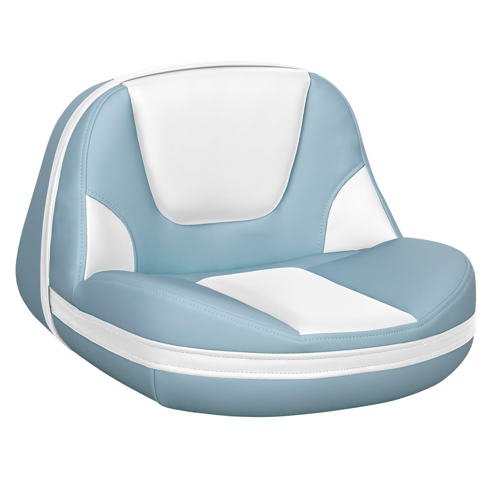 Lean Pro Casting Fishing Boat Seat High Back Bass Boat Seat, Brown/Khaki