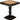 Frenchi Furniture Table, 22.58 x 22.06 x 22.06 in, Mahogany