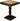 Frenchi Furniture Table, 22.58 x 22.06 x 22.06 in, Mahogany