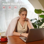 Opvarmet tæppe 50" x 60" - Opvarmet tæppe med 5 varmeniveauer og 3 timers automatisk slukning, maskinvaskbar, ETL &amp; FCC-certificering, overvarmebeskyttelse (Racoon) 