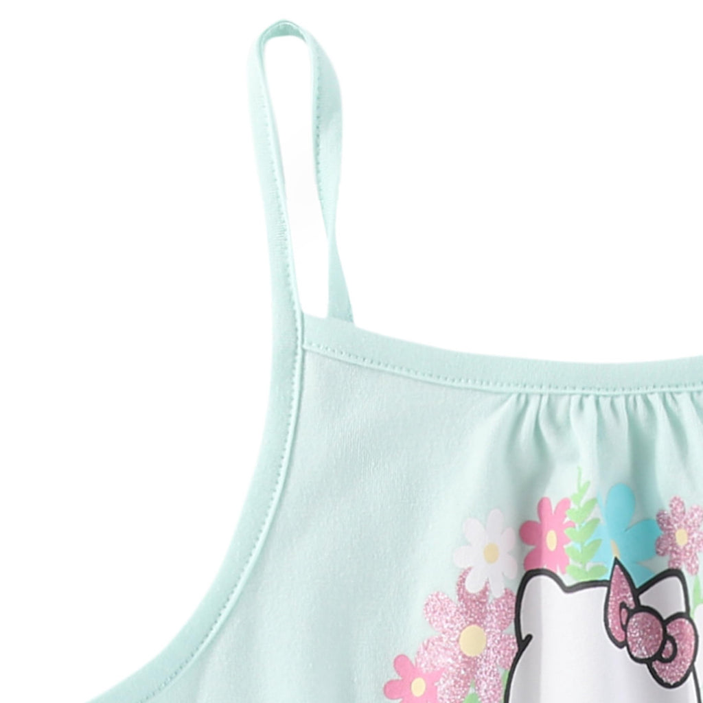 Hello Kitty Sanrio Girls 2 Pack Rompers for Toddlers and Big Kids