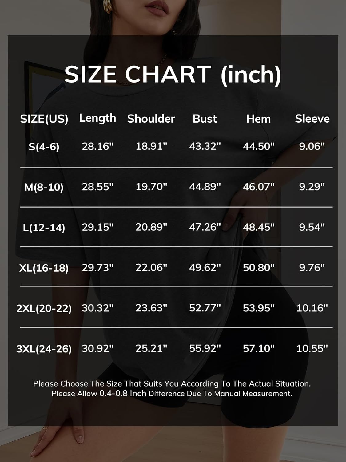 ATHMILE Womens Oversized T Shirts Loose Fit Crewneck Short Sleeve Tops Summer Casual Blouse Y2K 2025 Basic Tee Beach