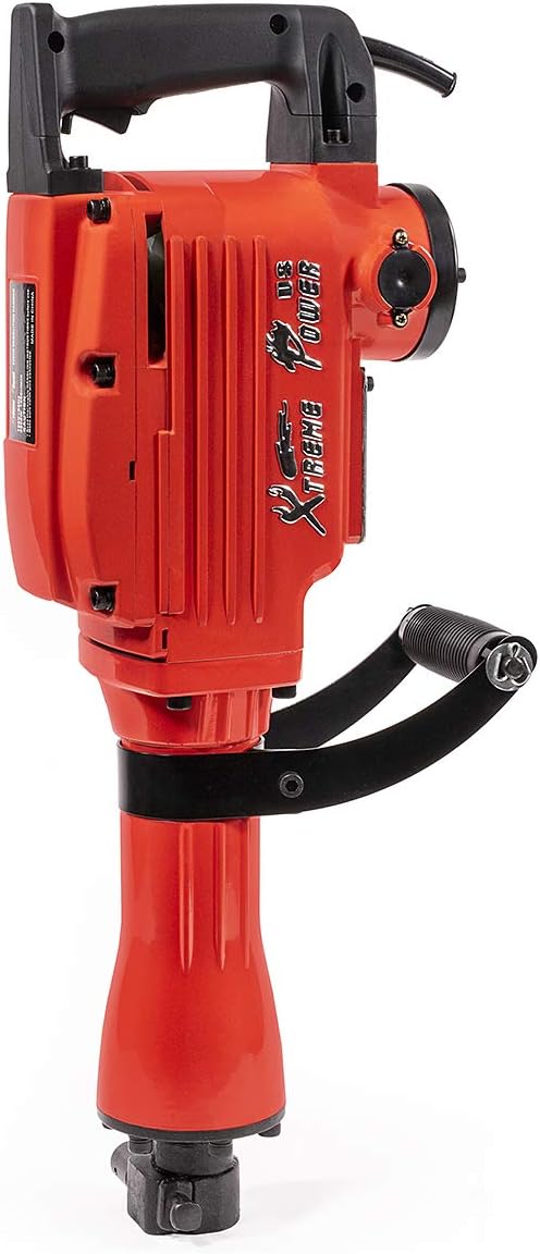 XtremepowerUS 2200W Demolition Electric Jack Hammer Power Drill Concrete Breaker Bar Point & Chisel Bits Chisel Set