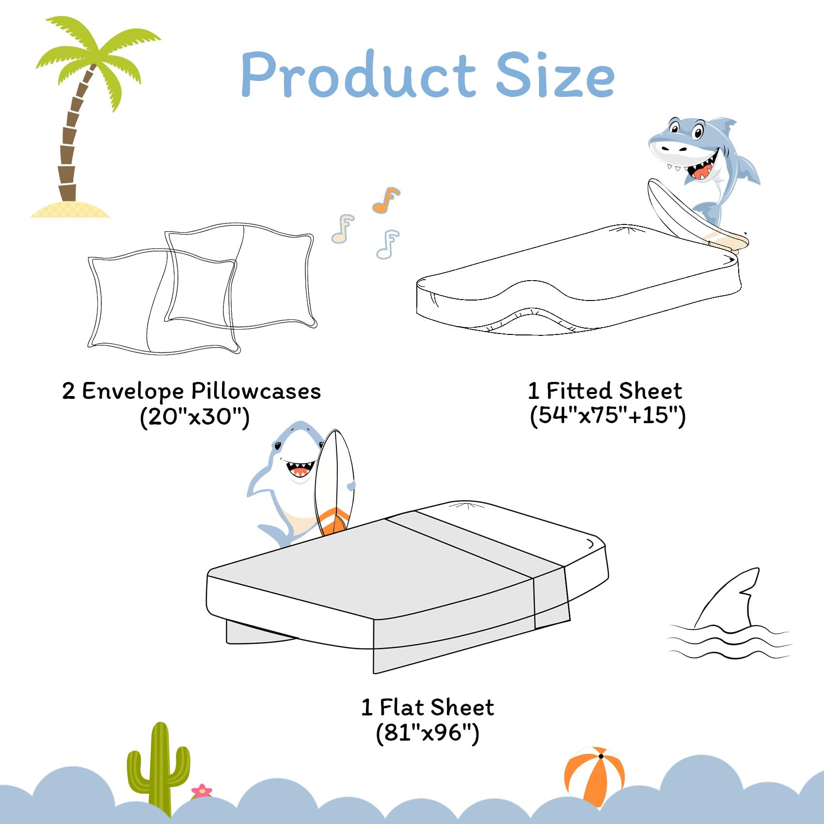 ست ملحفه کودکان یونیکورن صورتی JSD، سایز تویین، ۳ تکه، ملحفه‌های رختخواب میکروفایبر چاپ شده با طرح رنگین کمان برای دختران، جیب عمیق