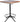 Diwhy Industrial Design Bar Table Height Adjustable 30.3-35.4in Kitchen Dining Coffee Bistro Pub Square Table Top Table Black