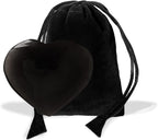 Heart 1.75 Inch with Black Pouch (Black Obsidian)