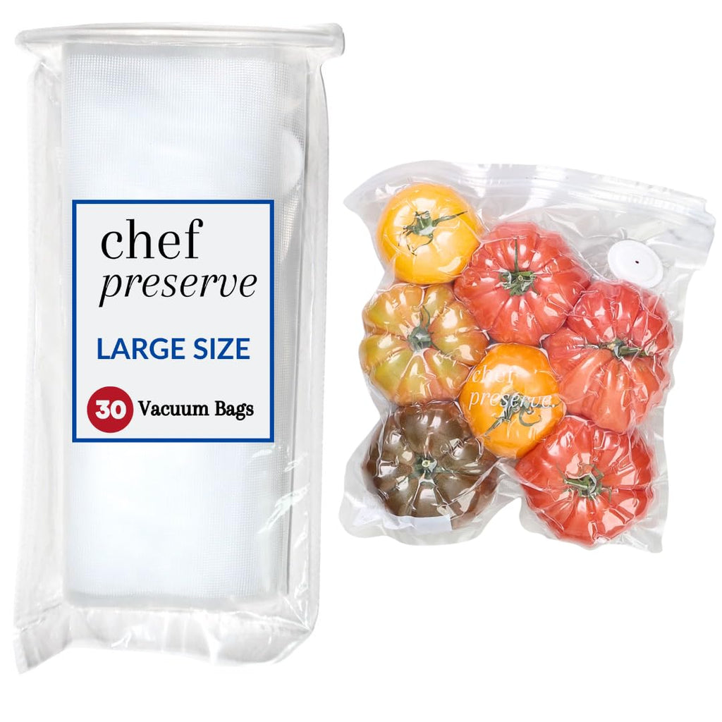 Chef Preserve Compact Vacuum Sealer for Food (Vacuum Sealer Machine + 10 Reusable Vacuum Bags) Powerful Handheld Vacuum Sealer Machine, Seal Meal Saver, Portable Food Sealer