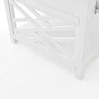 Coventry 36-Inch White Wood Coffee Table with Drawer & Open Shelf – Modern Accent Furniture for Living Room Storage & Décor by Alaterre Furniture