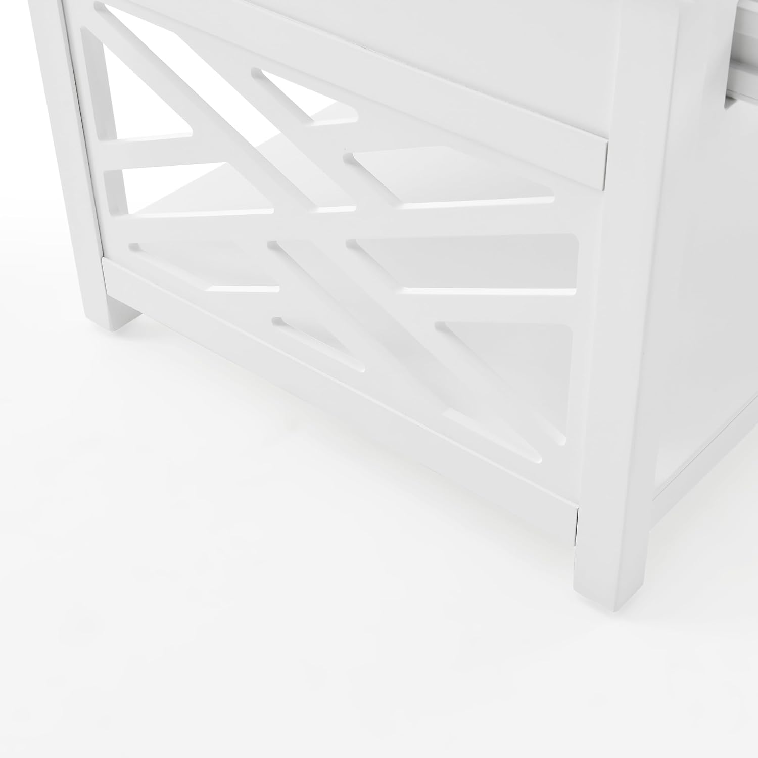 Coventry 36-Inch White Wood Coffee Table with Drawer & Open Shelf – Modern Accent Furniture for Living Room Storage & Décor by Alaterre Furniture