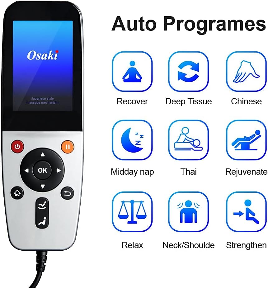 Osaki OS-Pro 3D Tecno l Taupe | Full Body Massage Chair | 3D SL-Track Full Body Massage Chair | Zero Gravity | Lumbar Heating |Auto Body Scan | Bluetooth Speaker