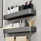 Punch-free Bathroom Storage Rack Bathroom Wall-mounted Storage Rack