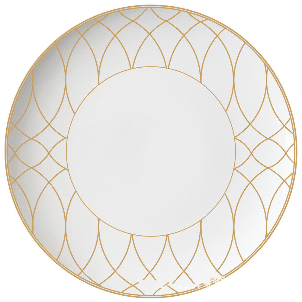 Modern Simple Bone China Dinner Plate